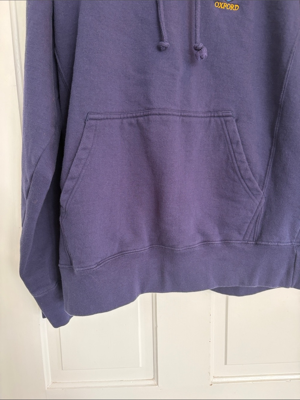 University of Oxford Crest Navy Pullover Hoodie Size Large - Picture 4 of 7